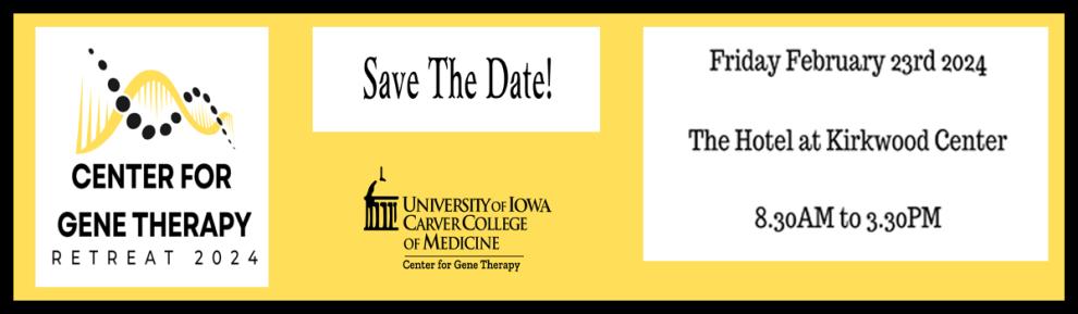 Save the Date Gene Therapy Retreat Banner
